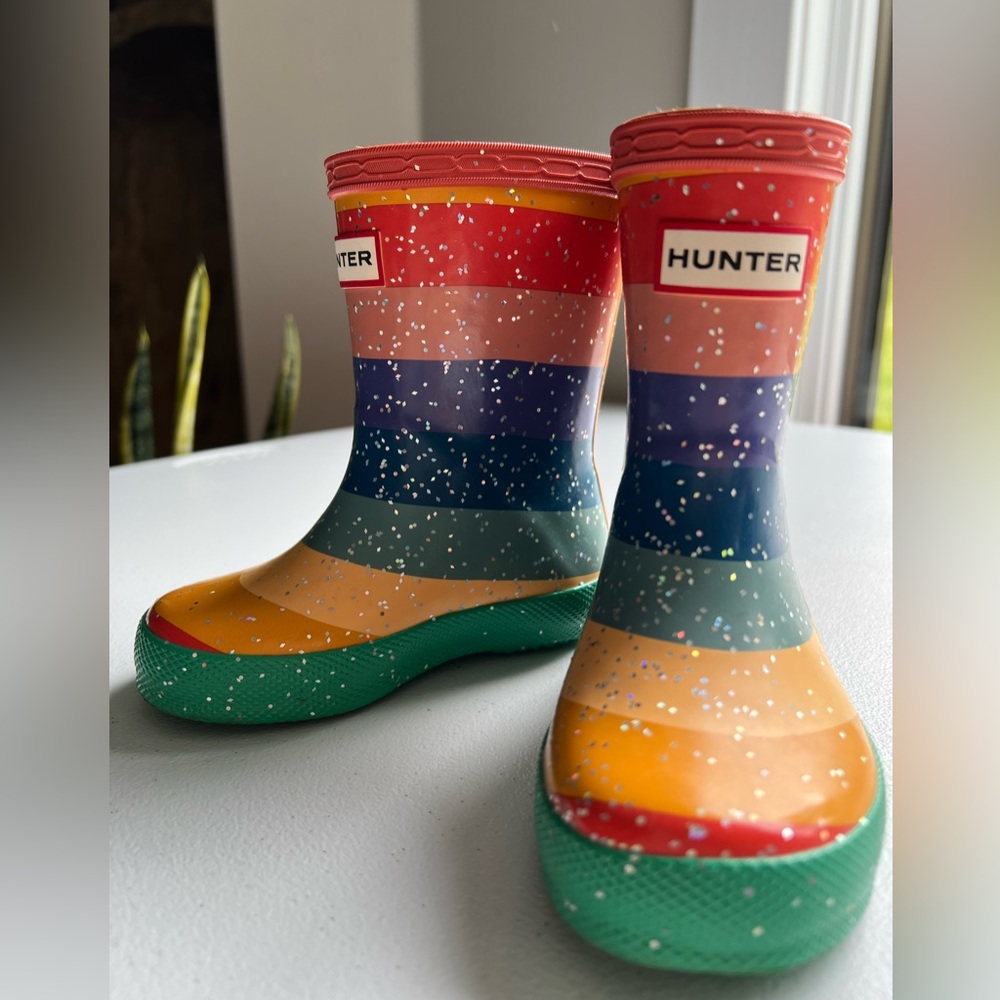 Hunter Red and Orange Rain & Snow Boots Classic Design